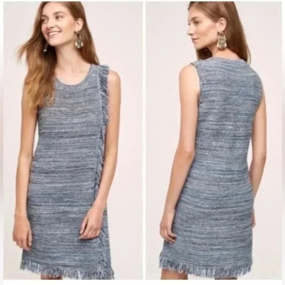 Anthropologie Holding Horses‎ Fringed
Sweater Dress Sz M